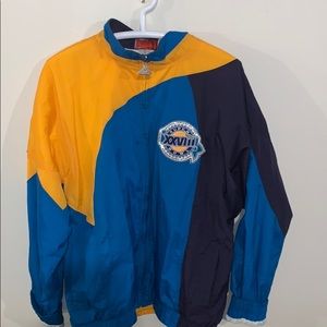 Vintage Super Bowl XXVIII Embroidered Windbreaker